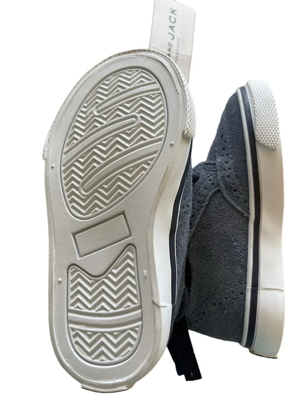 Janie And Jack Shoes Boys Size 6 Blue Suede Wingtip Lace Up